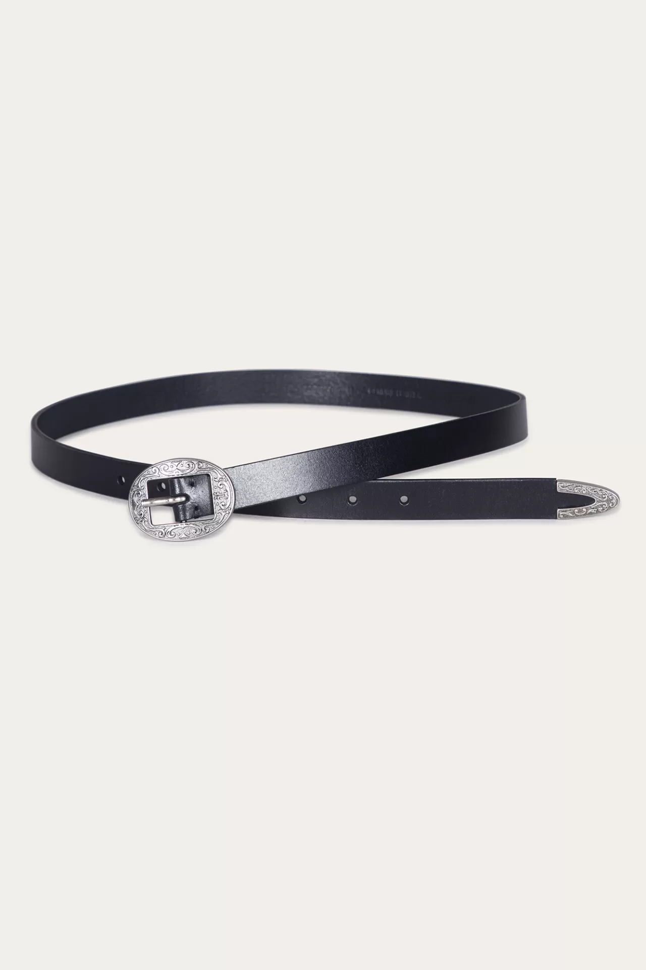 Frye 21mm Logo Western Center Bar Belt Hot