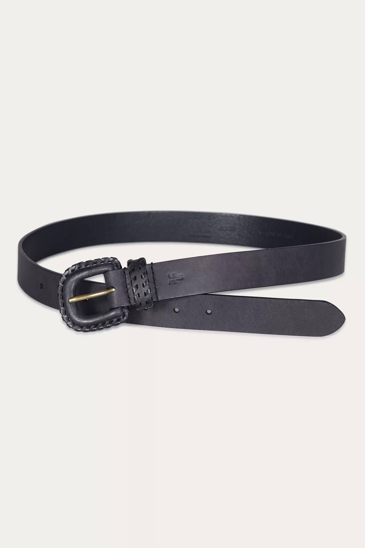 Frye 30mm Belt With Covered Buckle & Leather Lacing Store