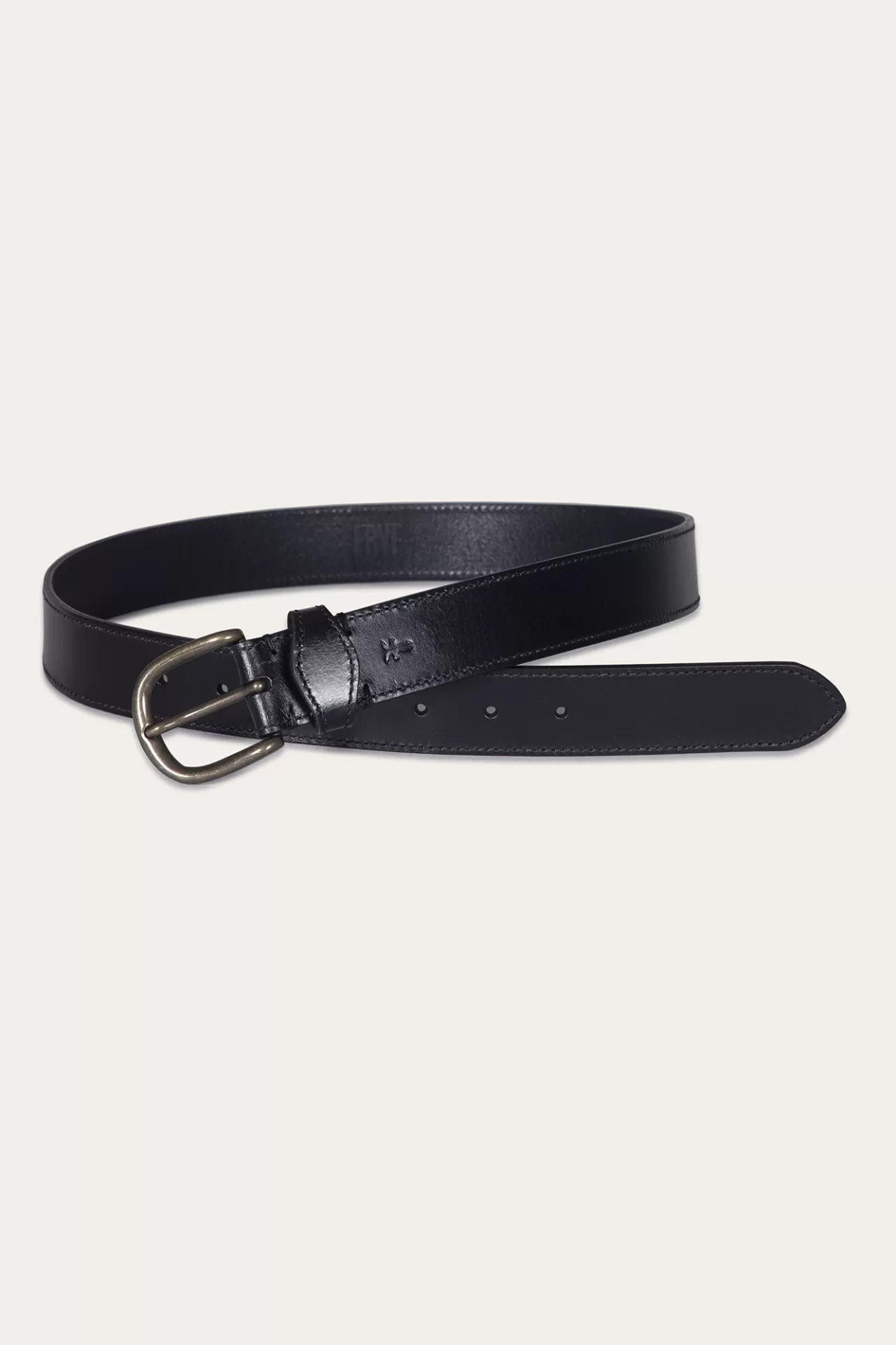 Frye 35mm Stitched Edge Belt With Shaped Keeper Discount