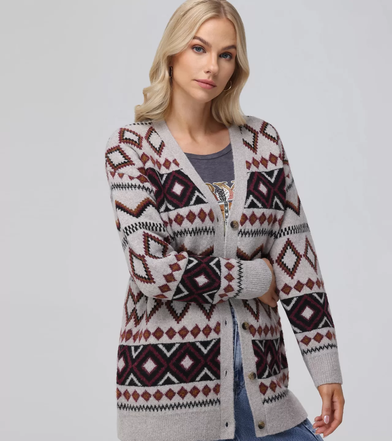 Frye Fairisle Boyfriend Cardigan Best