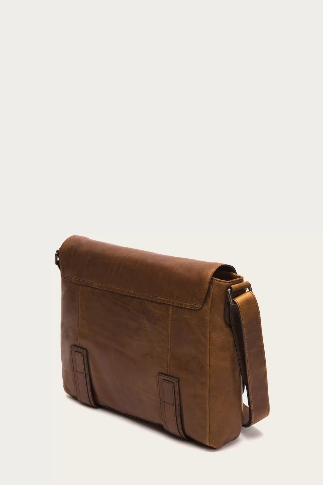 Frye Logan Messenger Cognac New