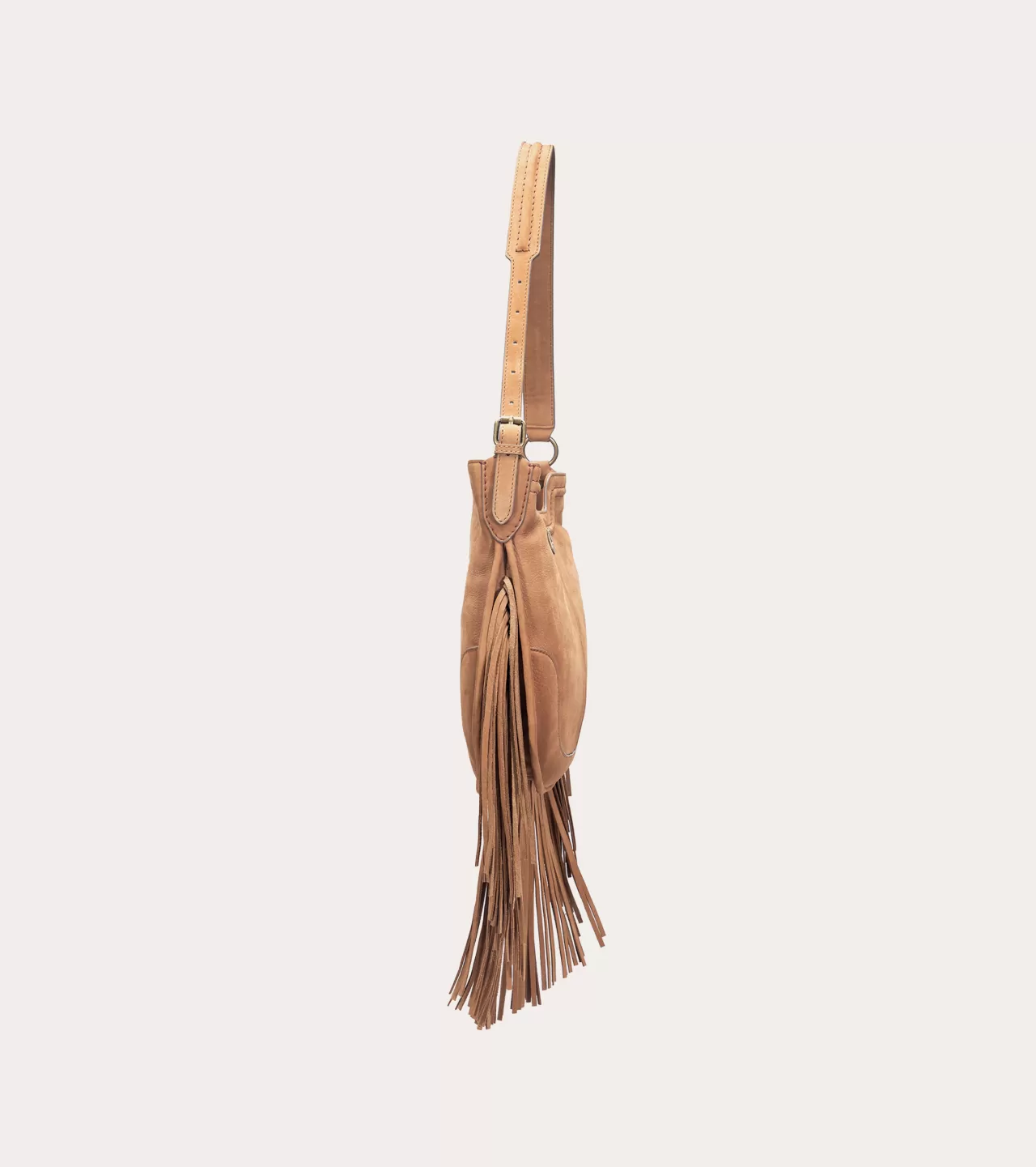 Frye Piper Fringe Hobo Cognac Flash Sale