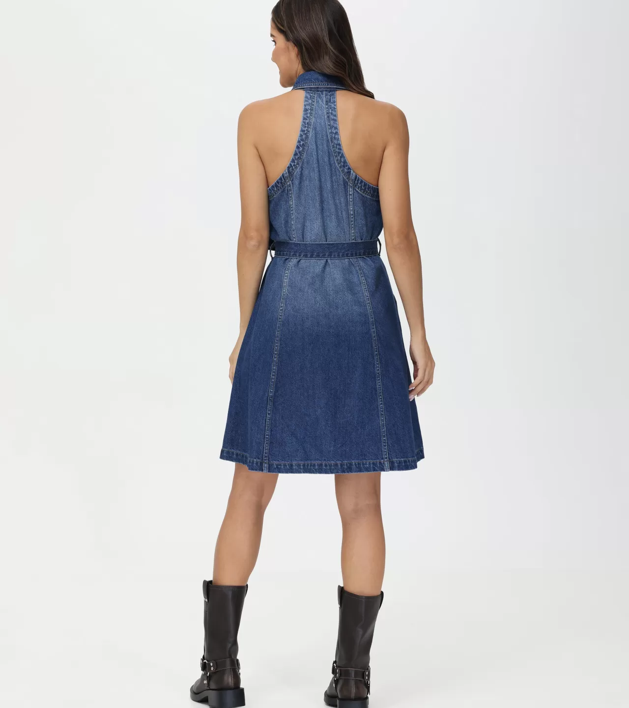 Frye Racerback Denim Dress Amari Wash Sale