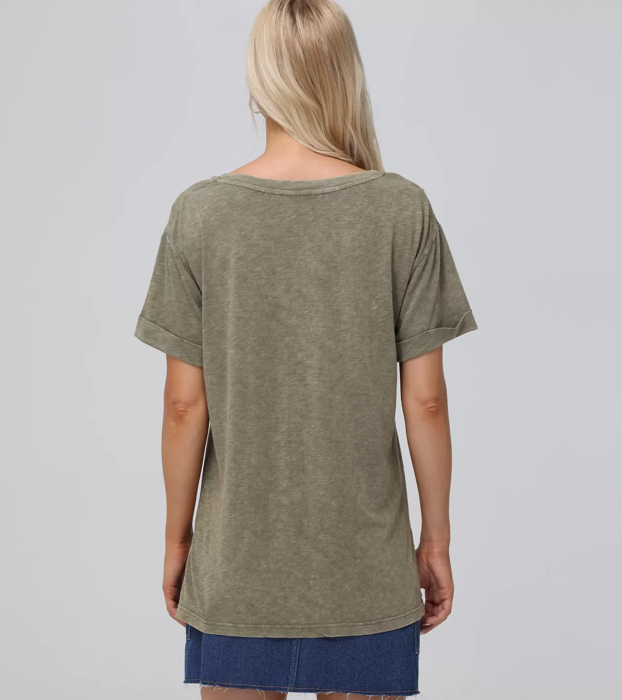 Frye Rolled Cuff Graphic Tee Cheap