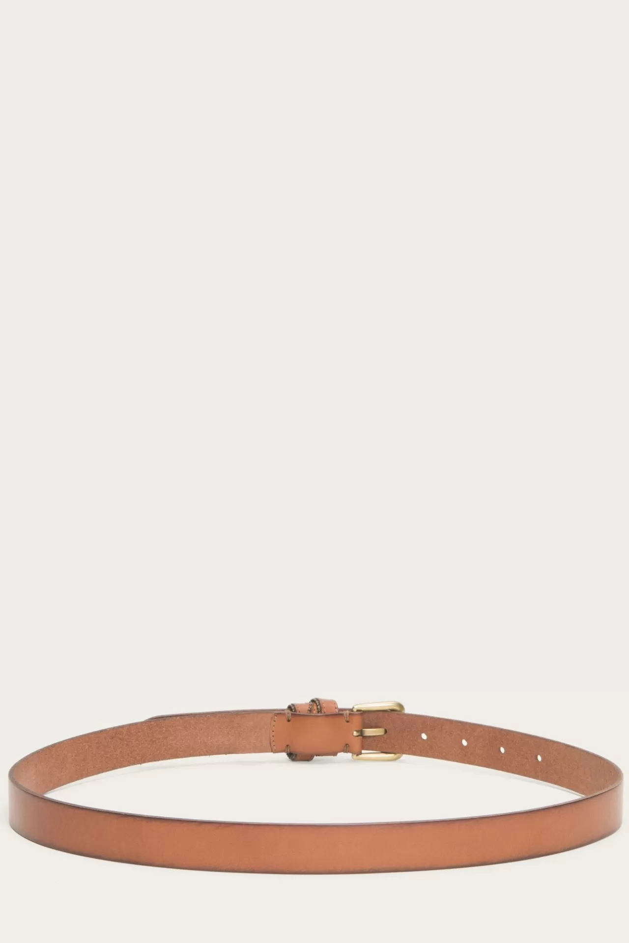 Frye Skinny Wrapped Keeper Belt Tan Clearance