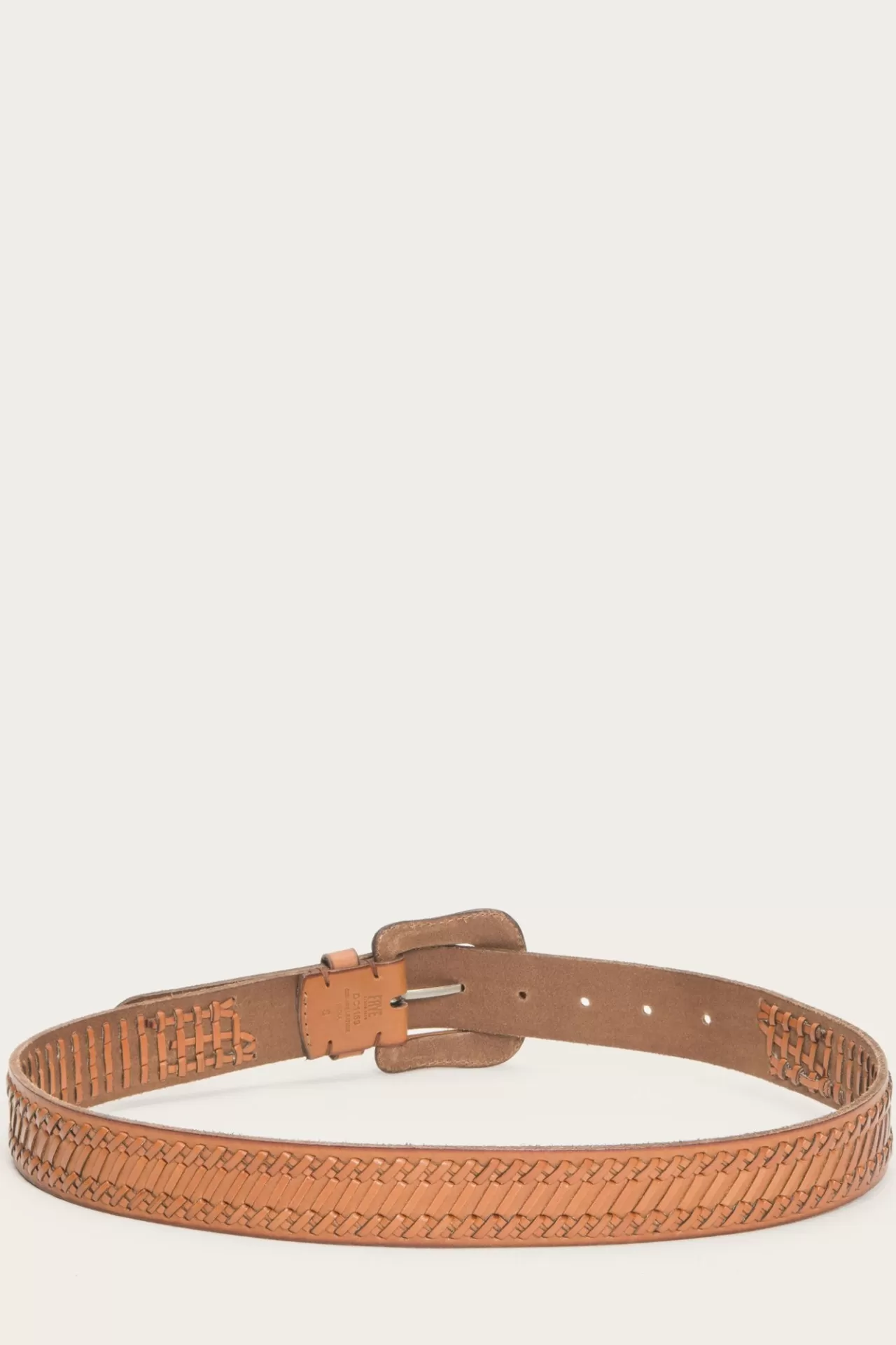 Frye Woven Overlay Belt Tan Online